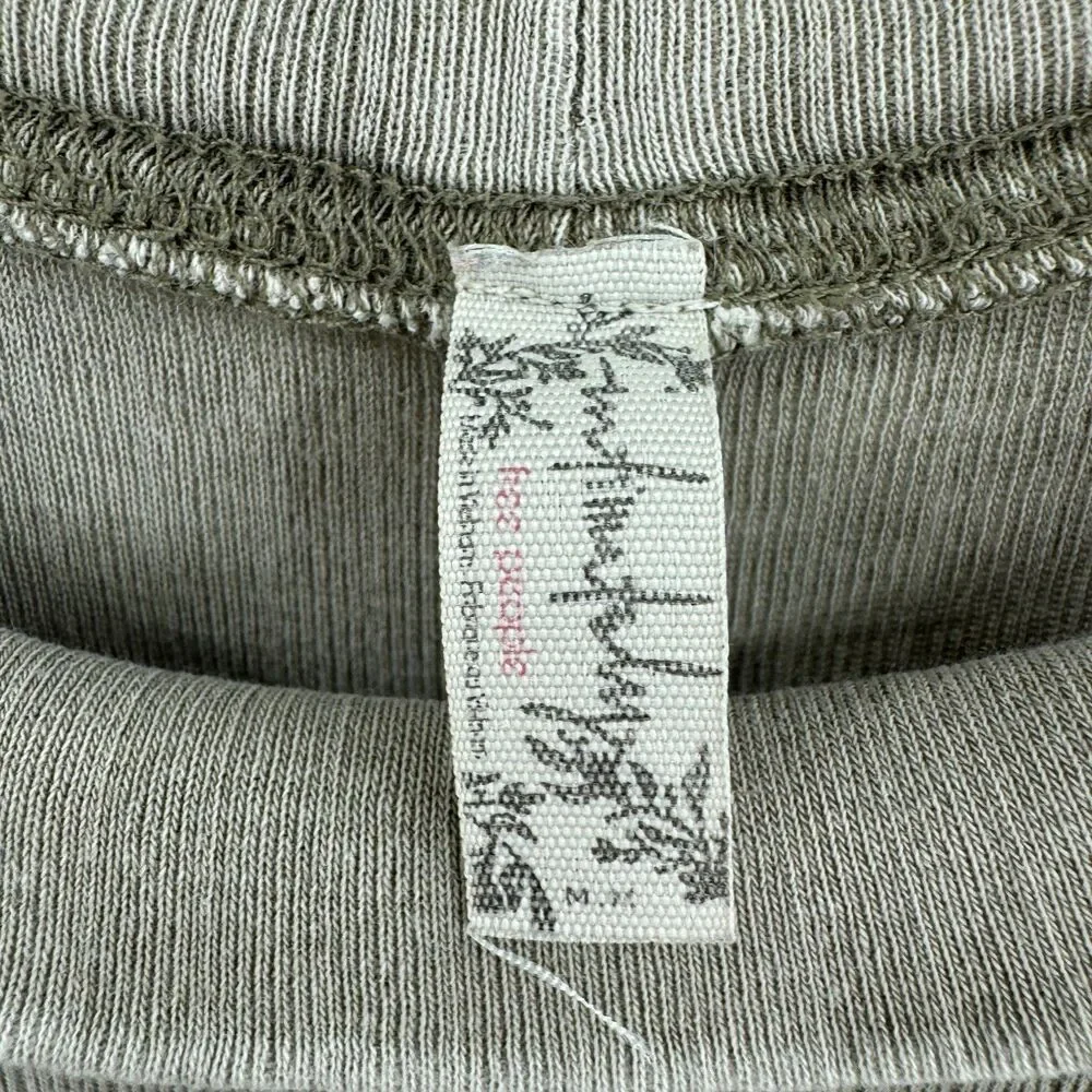FREE PEOPLE Intimately Free Light Green Long Sleeve Turtleneck Size M